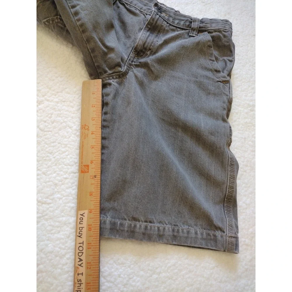 Old Navy Bermuda Shorts‎ Kids Boy 14 Gray Denim Adjustable Waist Band  Mid-Rise
